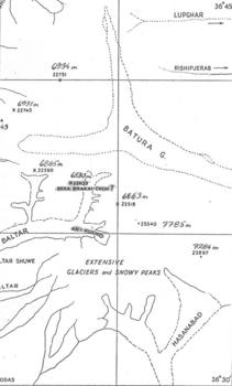 map drawn by R.C.F. Schomberg Nov.1934